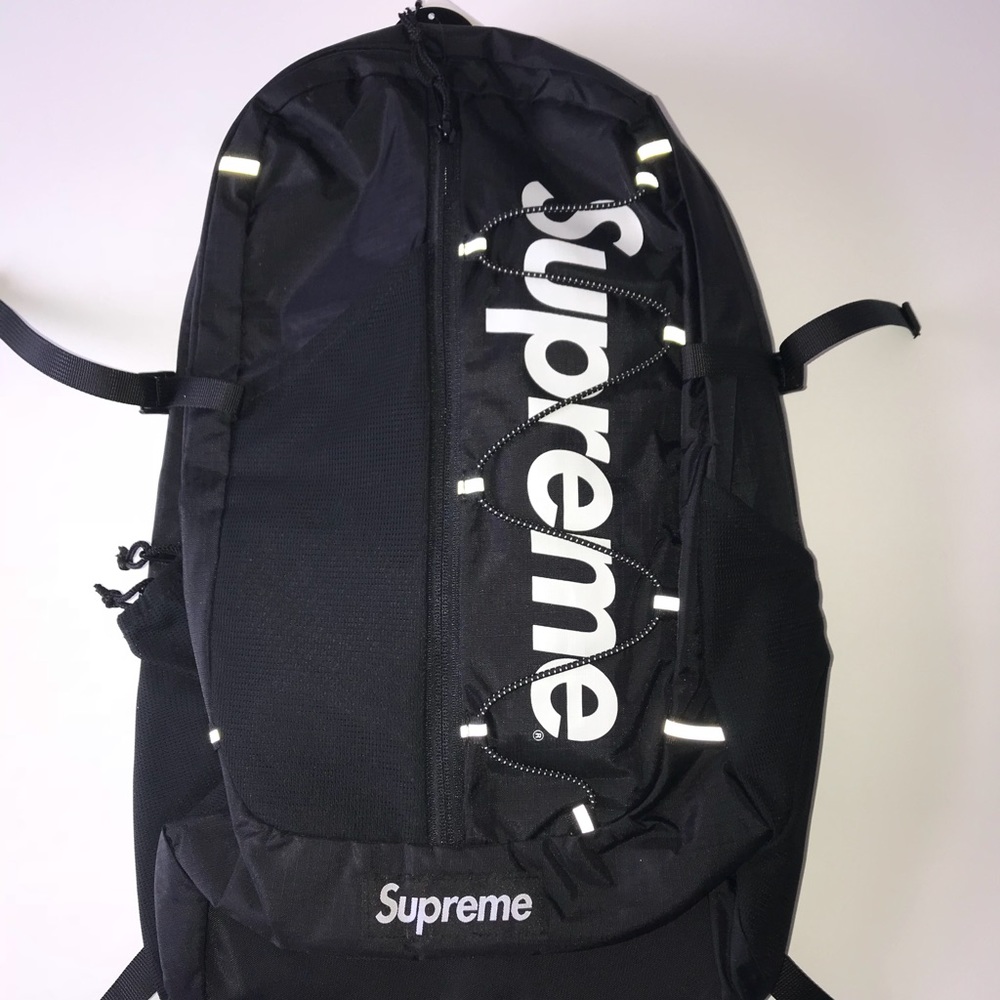 Supreme 17ss Backpack Black Waterproof